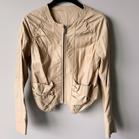 Line the Label 100% Lambskin Leather Biker Style Jacket - Picture 1 of 13